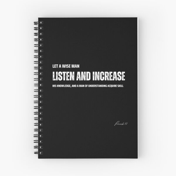 Item preview, Proverbs 1:5_Wisdom | Biblical Quote designed and sold by QuotifBible.