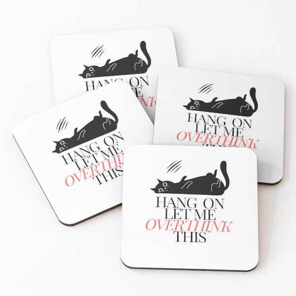 Item preview, "Let Me Overthink This" – Black Cat Design designed and sold by shopfindingbeni.
