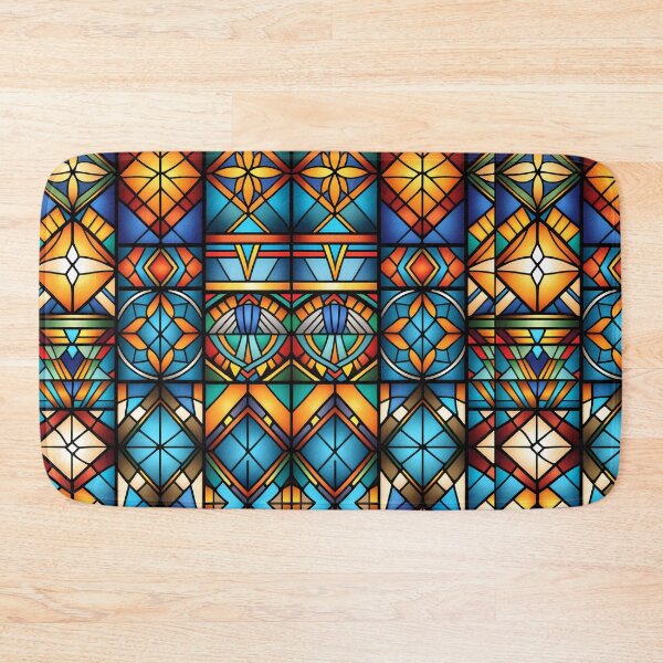 Item preview, Stained glass geometric diamonds designed and sold by NolineXpression.