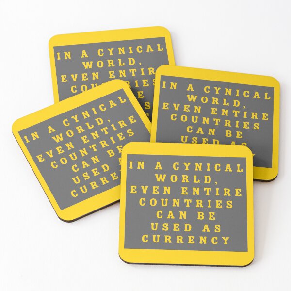 Item preview, In a cynical world, even entire countries can be used as currency ▩ designed and sold by cabana.space.