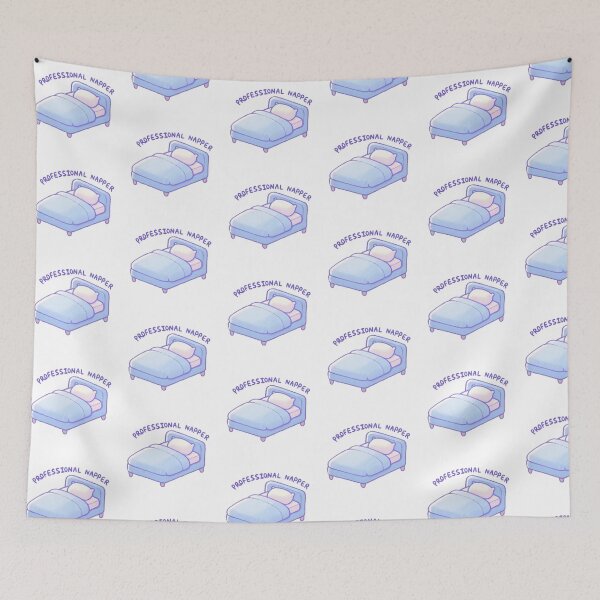 Item preview, Professional Napper - Blue Bed Design designed and sold by UmbrellaStudio1.