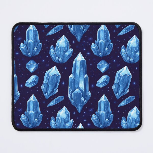 Item preview, Blue Crystals Floating in a Starry Sky designed and sold by kansaikate.