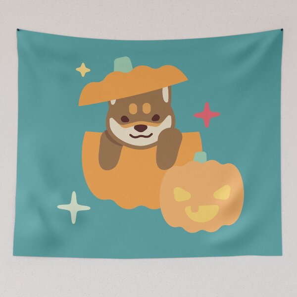 Item preview, Pumpkin Shiba designed and sold by MINIMOillu.