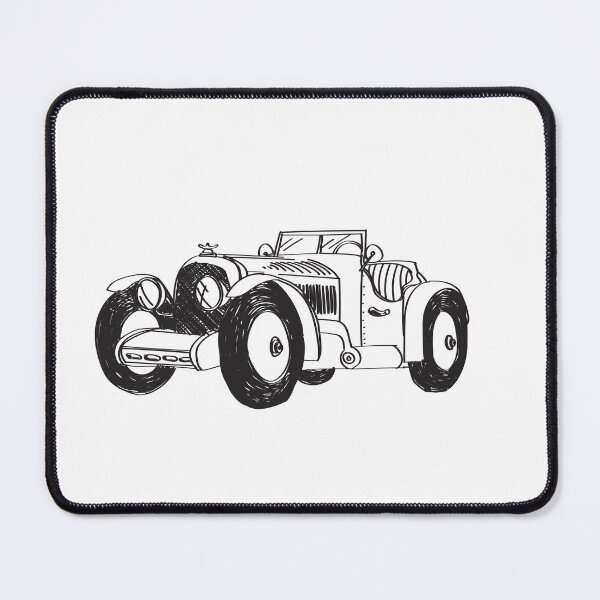 Item preview, Retro Car Fine Line Sketch designed and sold by katelsandpeach.