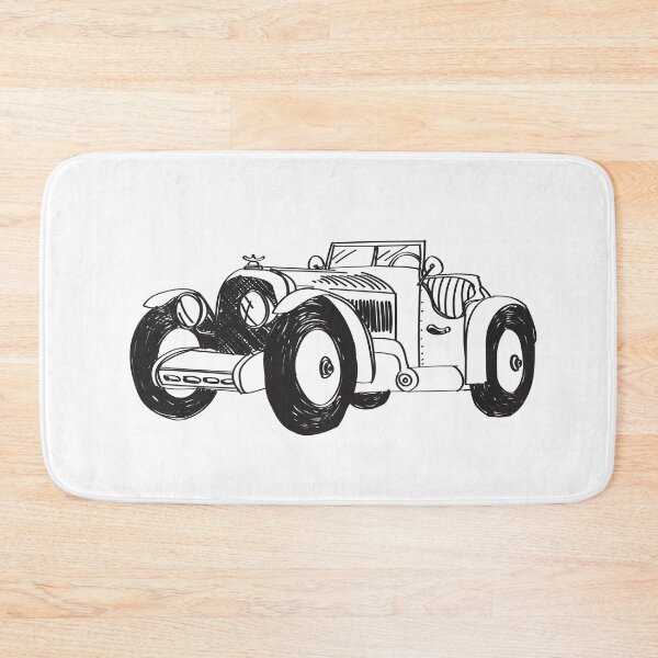 Item preview, Retro Car Fine Line Sketch designed and sold by katelsandpeach.