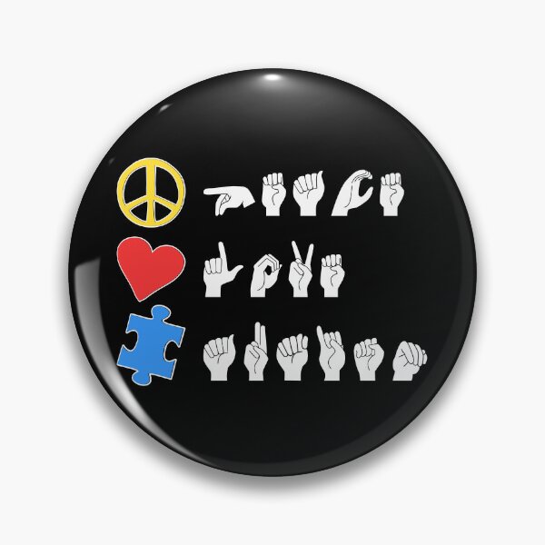 Item preview, ASL Peace Love Autism I designed and sold by Lemon Pepper.