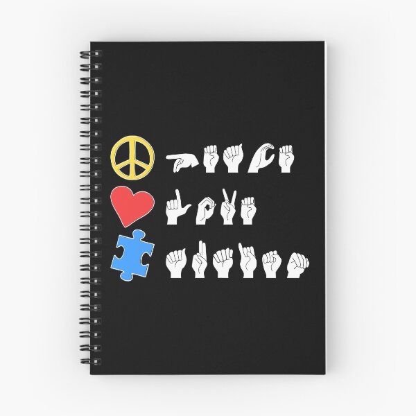 Item preview, ASL Peace Love Autism I designed and sold by Lemon Pepper.