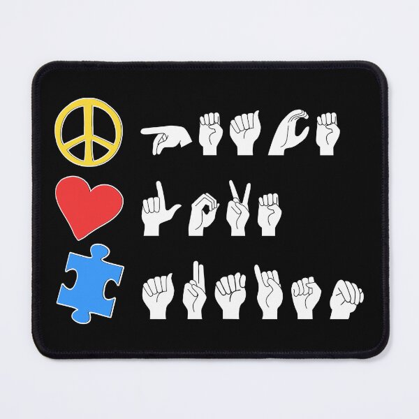 Item preview, ASL Peace Love Autism I designed and sold by Lemon Pepper.