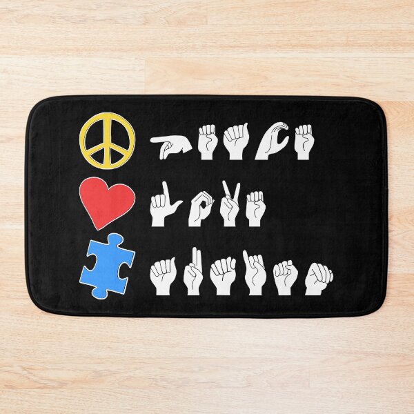 Item preview, ASL Peace Love Autism I designed and sold by Lemon Pepper.