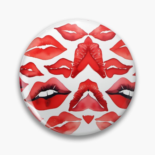 Item preview, Labios rojos y negros atrevidos designed and sold by NolineXpression.