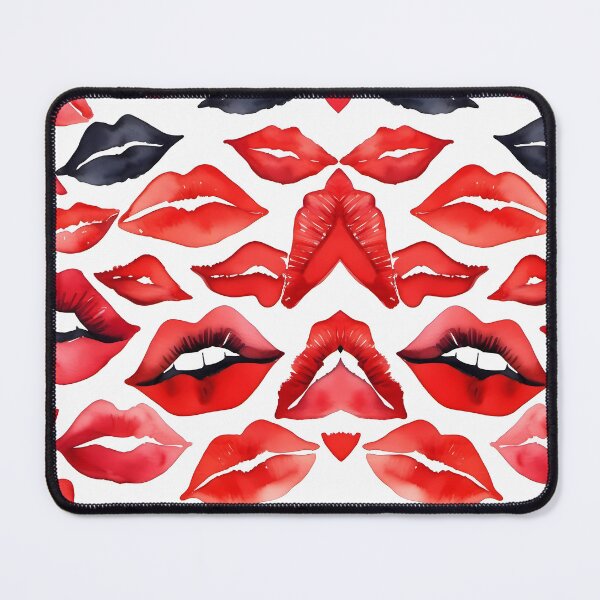 Item preview, Bold red and black lips designed and sold by NolineXpression.