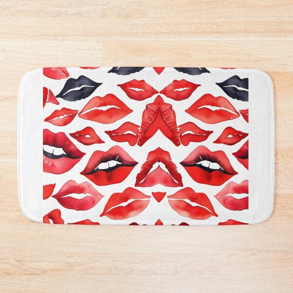 Item preview,  Bold red and black lips designed and sold by NolineXpression.