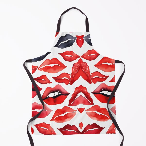 Item preview,  Bold red and black lips designed and sold by NolineXpression.