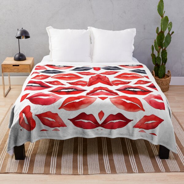 Item preview,  Bold red and black lips designed and sold by NolineXpression.