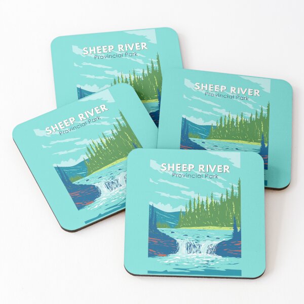 Item preview, Sheep River Provincial Park Travel Art Vintage designed and sold by KrisSidDesigns.