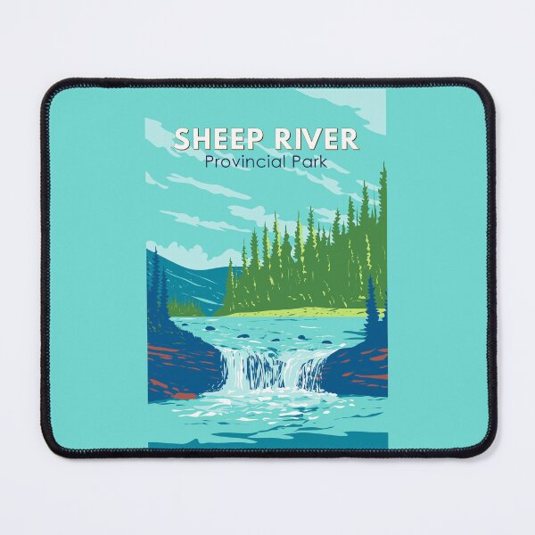 Item preview, Sheep River Provincial Park Travel Art Vintage designed and sold by KrisSidDesigns.