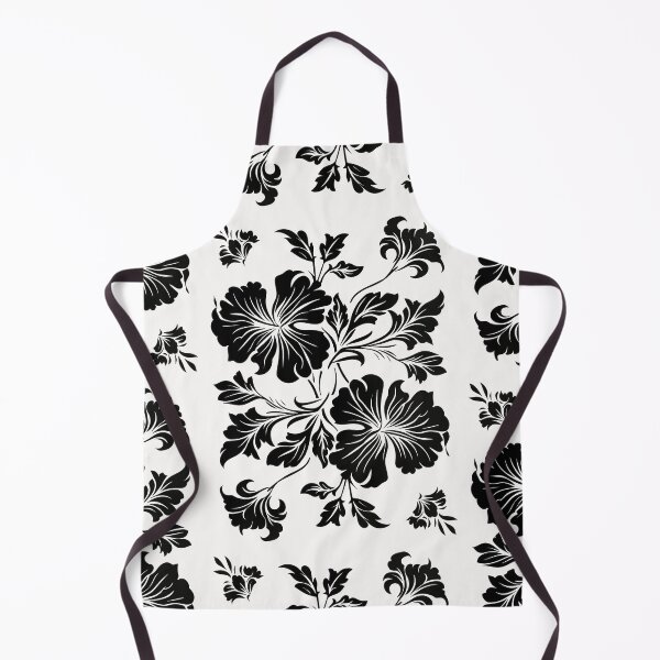 Item preview, Black and White Floral Pattern designed and sold by TojoStudios.