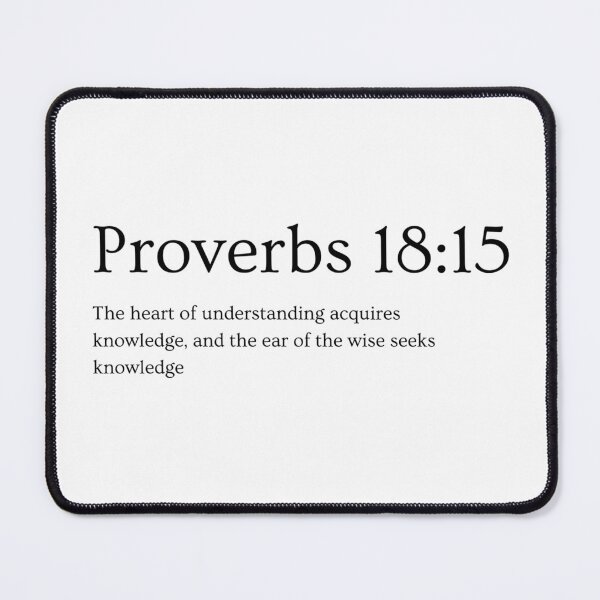 Item preview, Proverbs 18:15_Bible Quote designed and sold by QuotifBible.