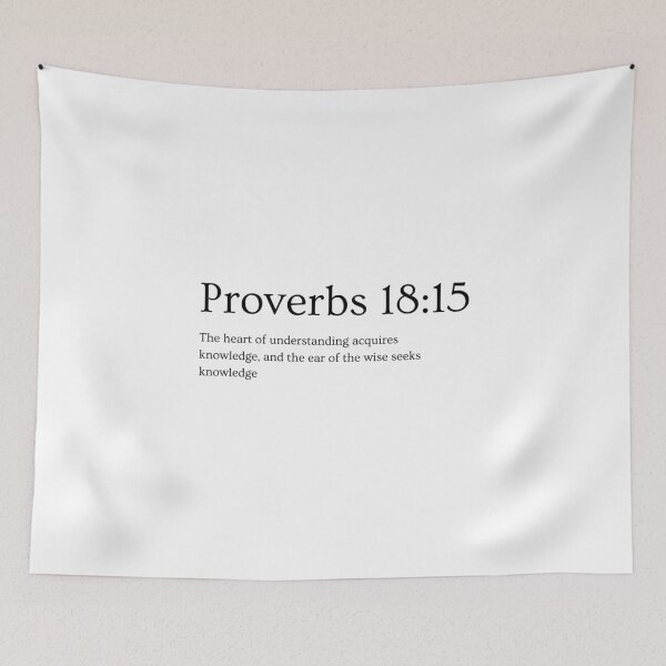Item preview, Proverbs 18:15_Bible Quote designed and sold by QuotifBible.