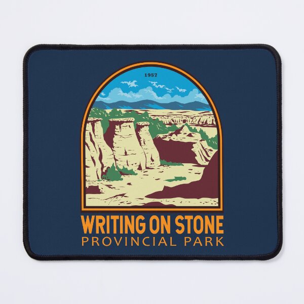 Item preview, Writing on Stone Provincial Park Emblem designed and sold by KrisSidDesigns.