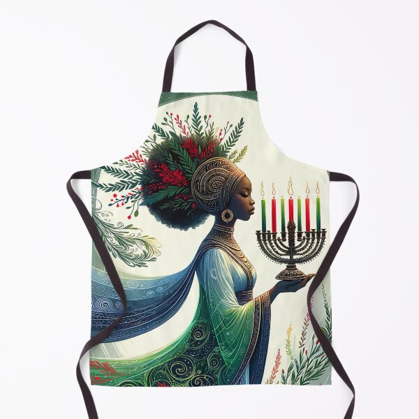 Item preview, Kwanzaa Beautiful Woman with Kinara designed and sold by HolidayBug.