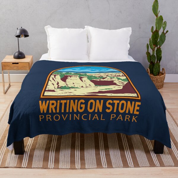 Item preview, Writing on Stone Provincial Park Emblem designed and sold by KrisSidDesigns.