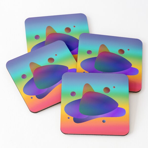 Artikelvorschau, Bunte, abgerundete geometrische Formen in Regenbogenfarben entworfen und verkauft von AnnabellaRh.