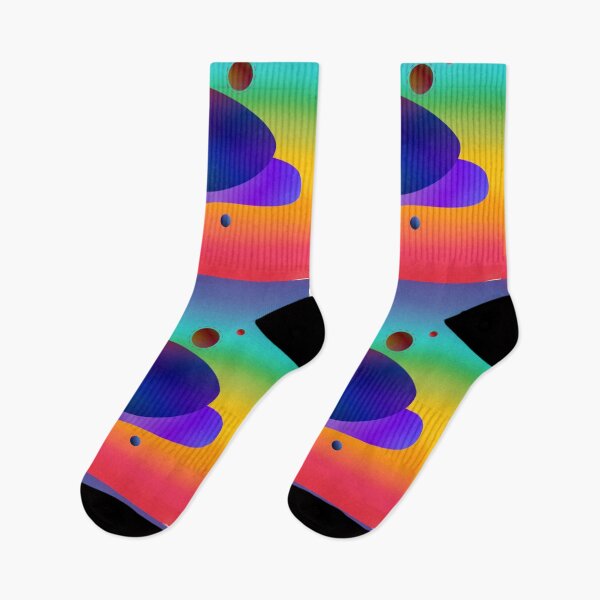 Artikelvorschau, Bunte, abgerundete geometrische Formen in Regenbogenfarben entworfen und verkauft von AnnabellaRh.