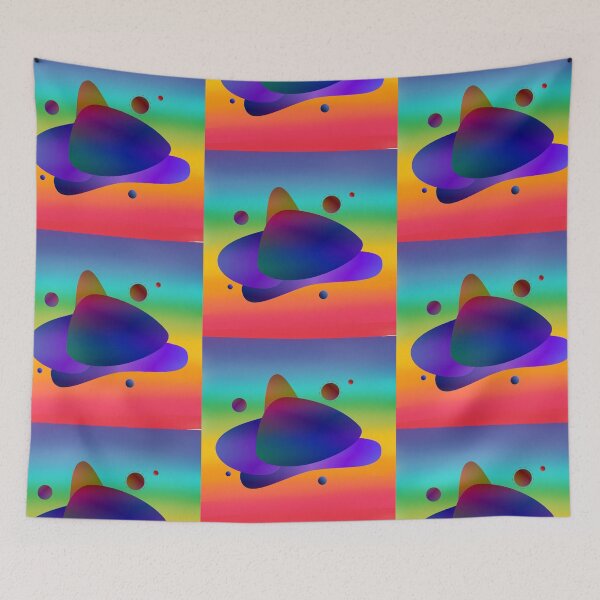 Artikelvorschau, Bunte, abgerundete geometrische Formen in Regenbogenfarben entworfen und verkauft von AnnabellaRh.