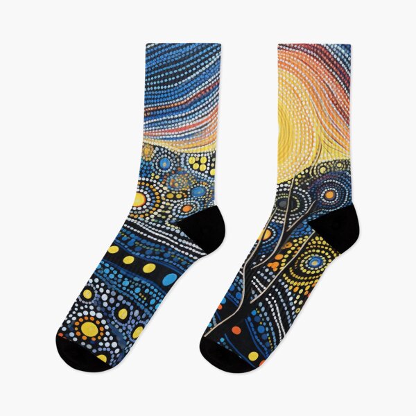 Item preview, Aboriginal Inspired Dot Art - One Day At Dawn designed and sold by GrinGalore.