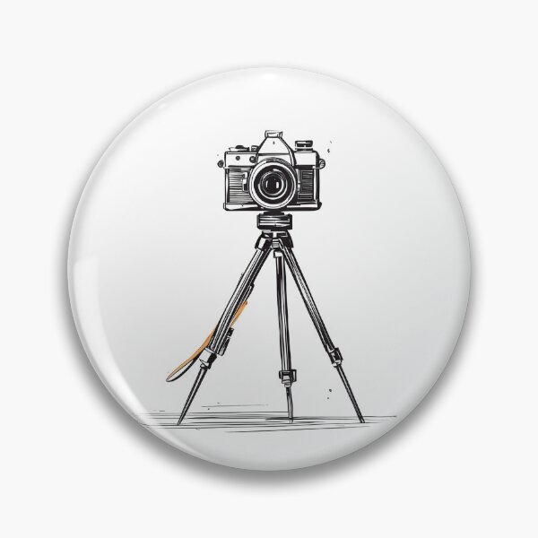 Item preview, Vintage Camera on Tripod Art Print designed and sold by drawbey.