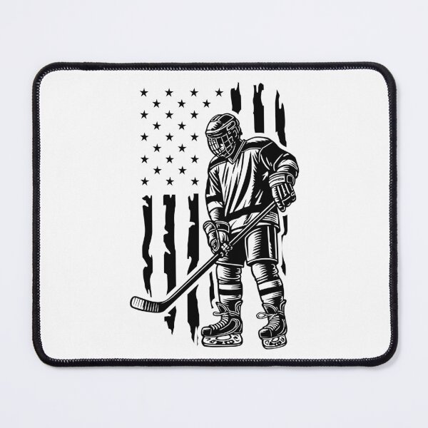 Item preview, Ice Hockey, hockey player standing US Flag designed and sold by MYpngShop.