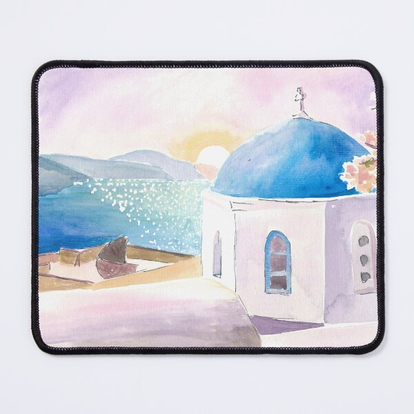 Item preview, Santorini Rooftop Dreams in Oia and Greek Island Seaview designed and sold by artshop77.
