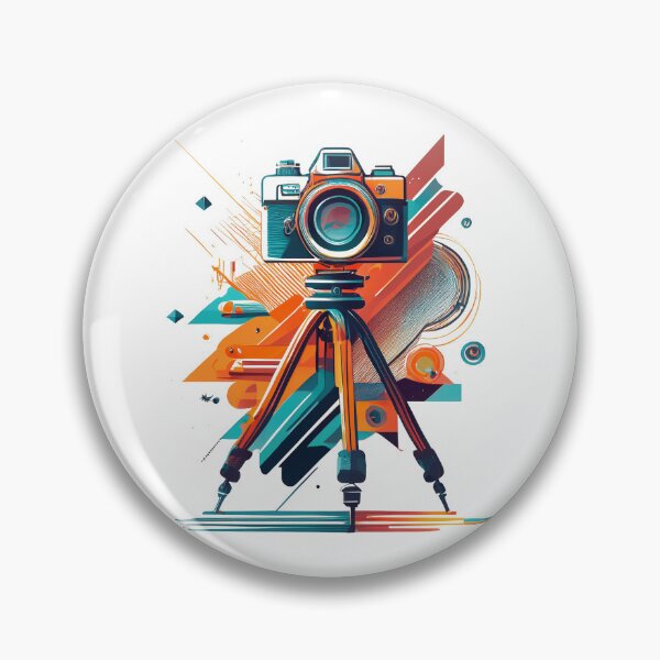 Item preview, Vintage Camera on Tripod Art Print designed and sold by drawbey.