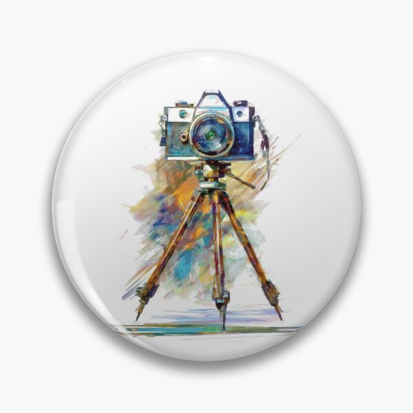 Item preview, Vintage Camera on Tripod Art Print designed and sold by drawbey.
