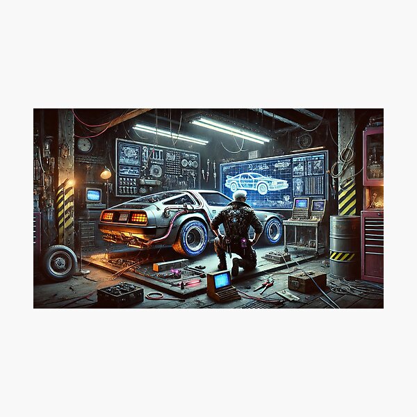 The car is self-made Photographic Print