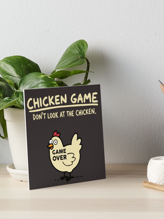 Thumbnail 1 von 2, Galeriedruck, Hühnerspiel - Schau nicht auf das Huhn designt und verkauft von EderParker.