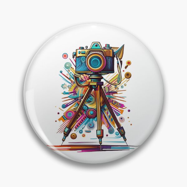 Item preview, Vintage Camera on Tripod Art Print designed and sold by drawbey.