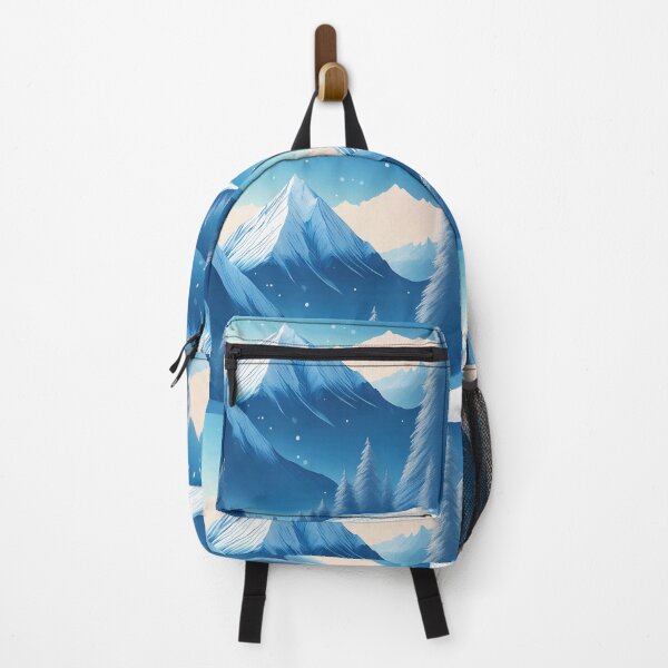 Item preview, Tranquil Snowy Mountain Scene – Serene Winter Art designed and sold by RaiyaTees.