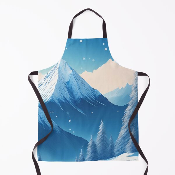 Item preview, Tranquil Snowy Mountain Scene – Serene Winter Art designed and sold by RaiyaTees.