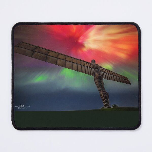 Item preview, Angel of the North with Crown Aurora Borealis Overhead designed and sold by AndyMorkot.