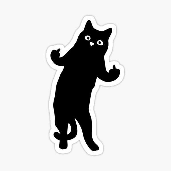 Artikel-Vorschau von Katze mit Mittelfinger, designt und verkauft von Tauandesign.