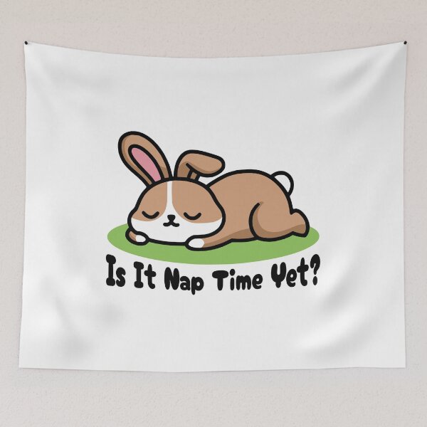 Item preview, Is It Nap Time Yet? Cute Sleeping Bunny designed and sold by PMCreative.