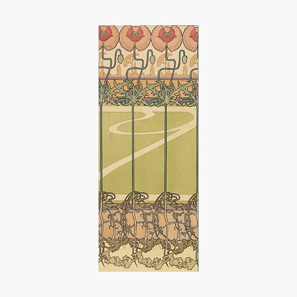 Item preview, Art Nouveau Poppies designed and sold by BlueSpecsStudio.