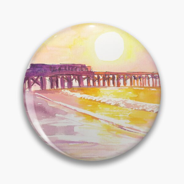 Item preview, Cocoa Beach Pier Early Morning Sun in Florida Scene designed and sold by artshop77.