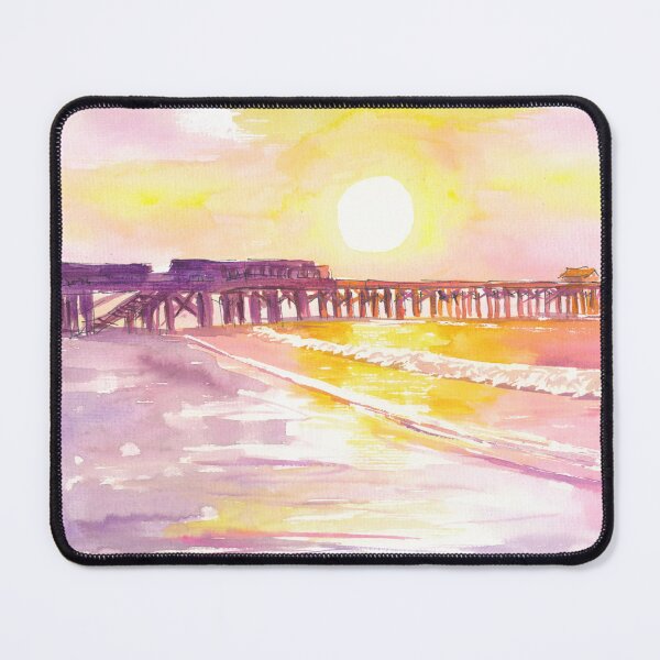 Item preview, Cocoa Beach Pier Early Morning Sun in Florida Scene designed and sold by artshop77.