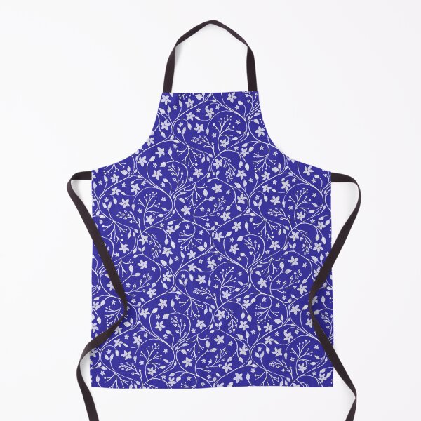 Item preview, Trellis in White on Blue designed and sold by KoukaDesigns by Ali Sale.