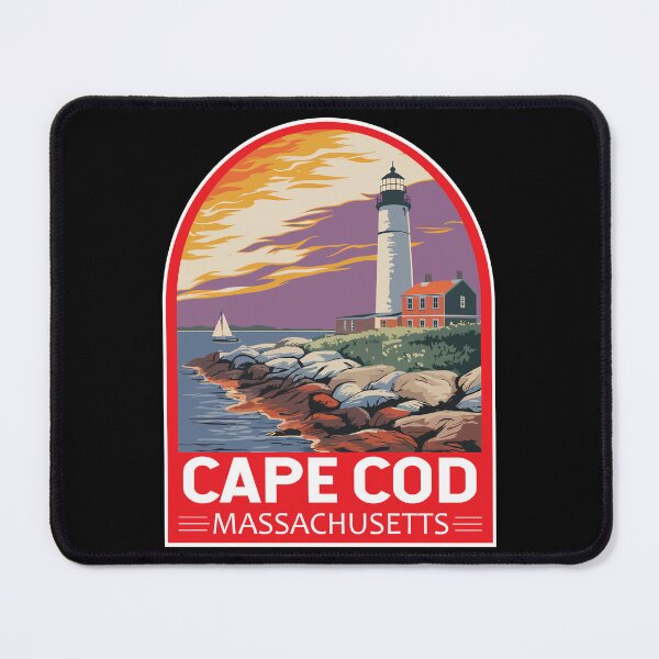 Item preview, Cape Cod Massachusetts Travel Art Emblem designed and sold by KrisSidDesigns.