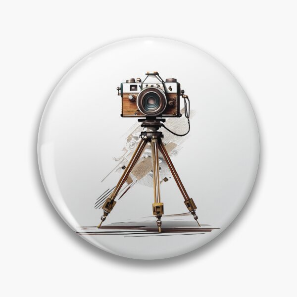 Item preview, Vintage Camera on Tripod Art Print designed and sold by drawbey.