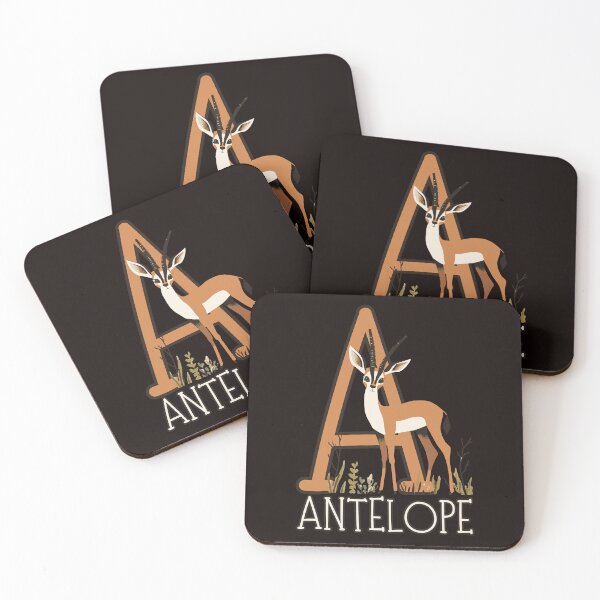 Item preview, Boho Antelope - Alphabet Letter Animals designed and sold by TuncGK.